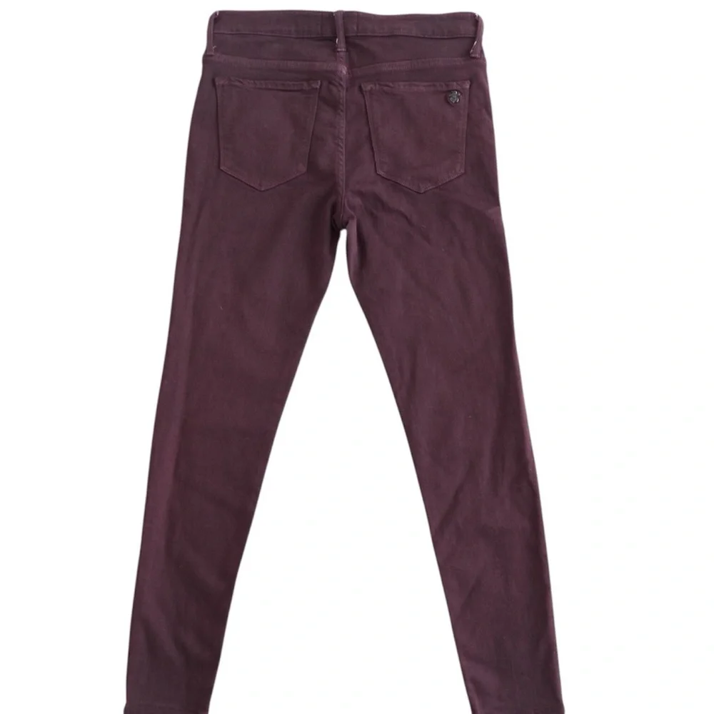 Black Orchid Dark Purple / Plum Noah Ankle Skinny Jeans Size 24
